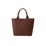 Maroon Faux Leather Tote Bag